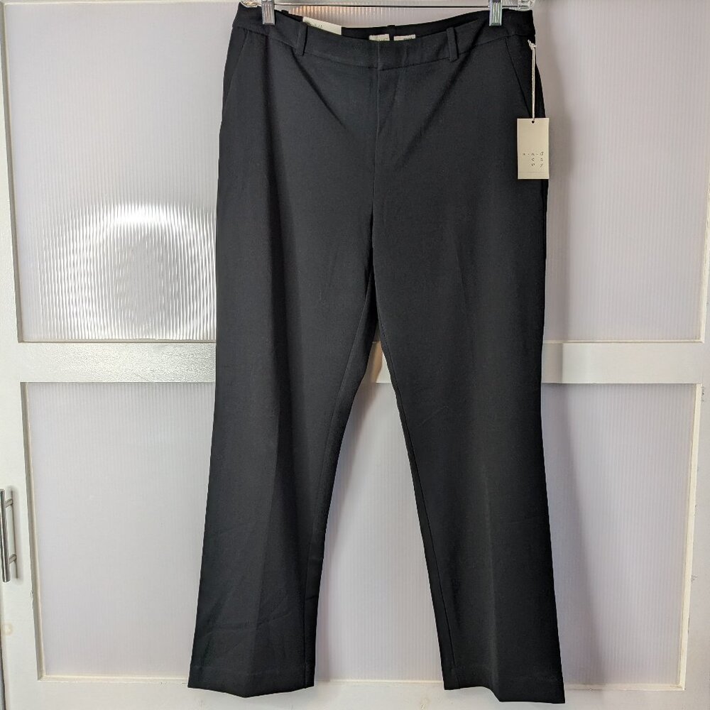 A New Day Straight High Rise Stretch Black Pants  Size 14S  New with Tags Career